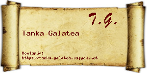 Tanka Galatea névjegykártya